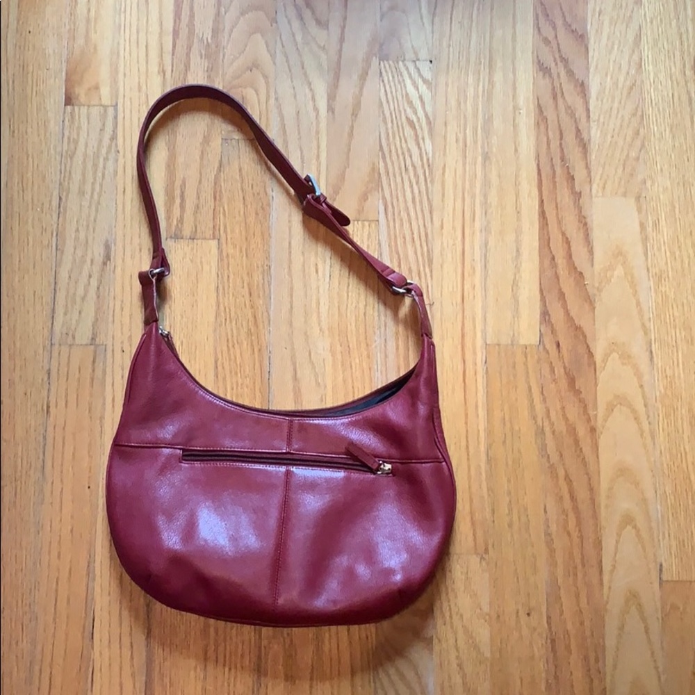 Stone Mountain Adjustable Red Shoulder Handbag - image 2